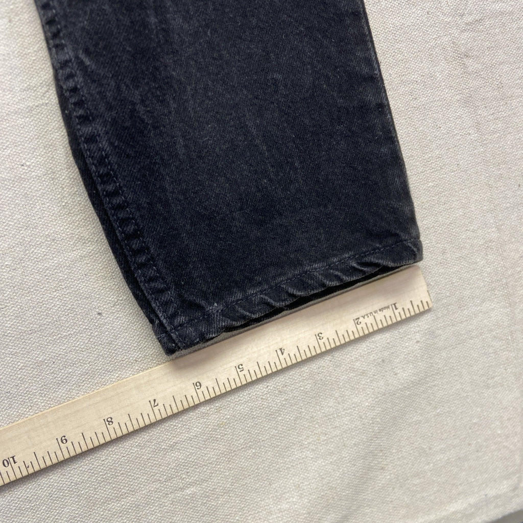 Vintage Levis 550 Jeans Mens 30 x 31 Black Relaxed Fit Straight Leg Denim 90s