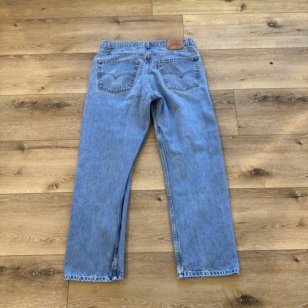 Vintage Levis 505 Jeans Mens 36 x 30 Denim Regular Fit Straight Leg 90s