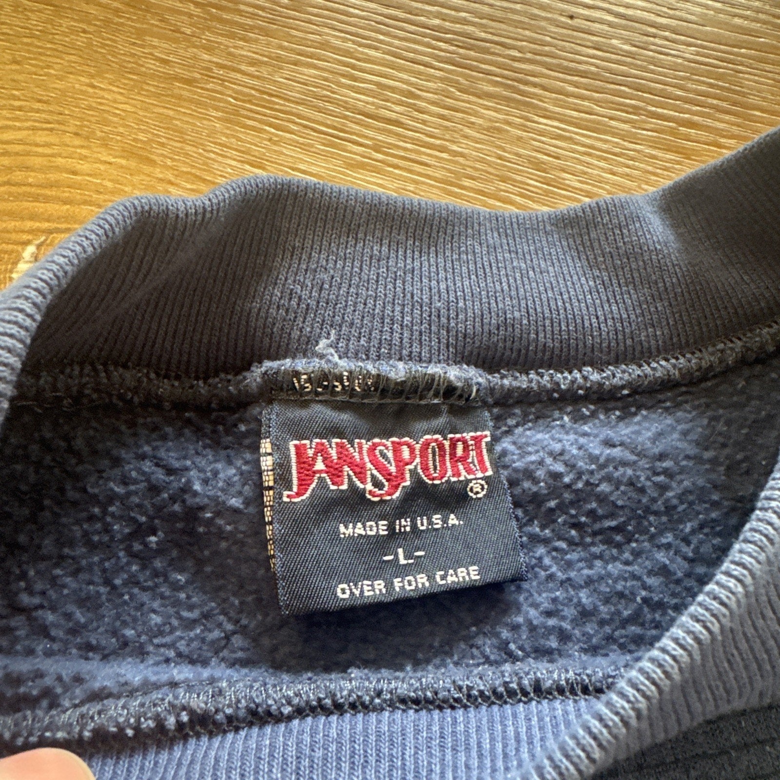 Telluride Colorado Sweatshirt Mens L Downhill Skiing 90s Blue Ski Jansport Vtg