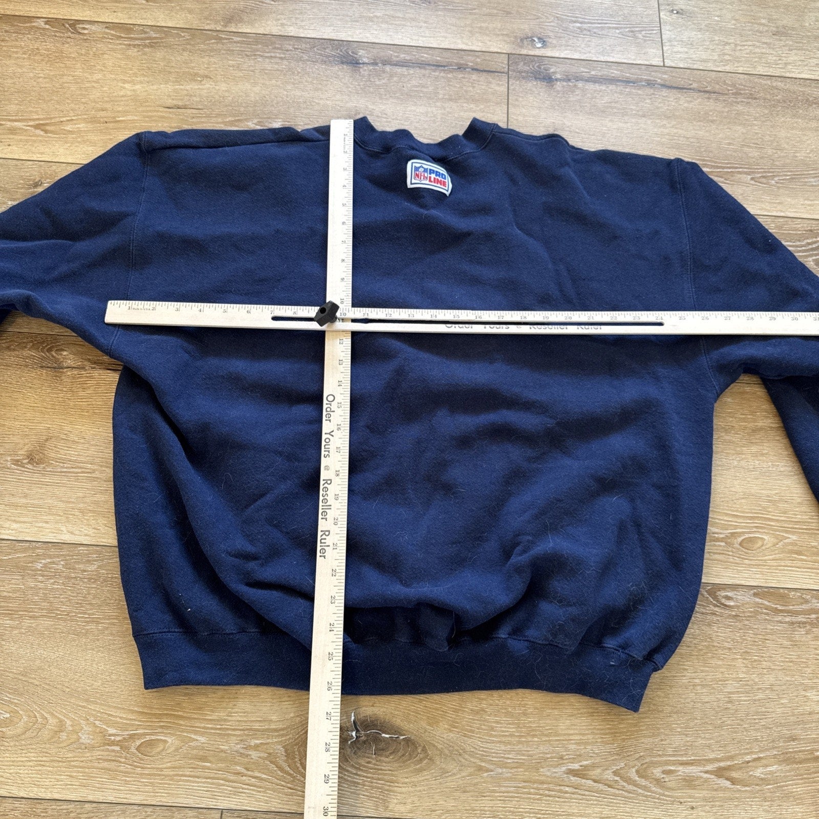 Vintage Dallas Cowboys Sweatshirt Mens M Grid Logo NFL Crewneck Navy Blue 90s