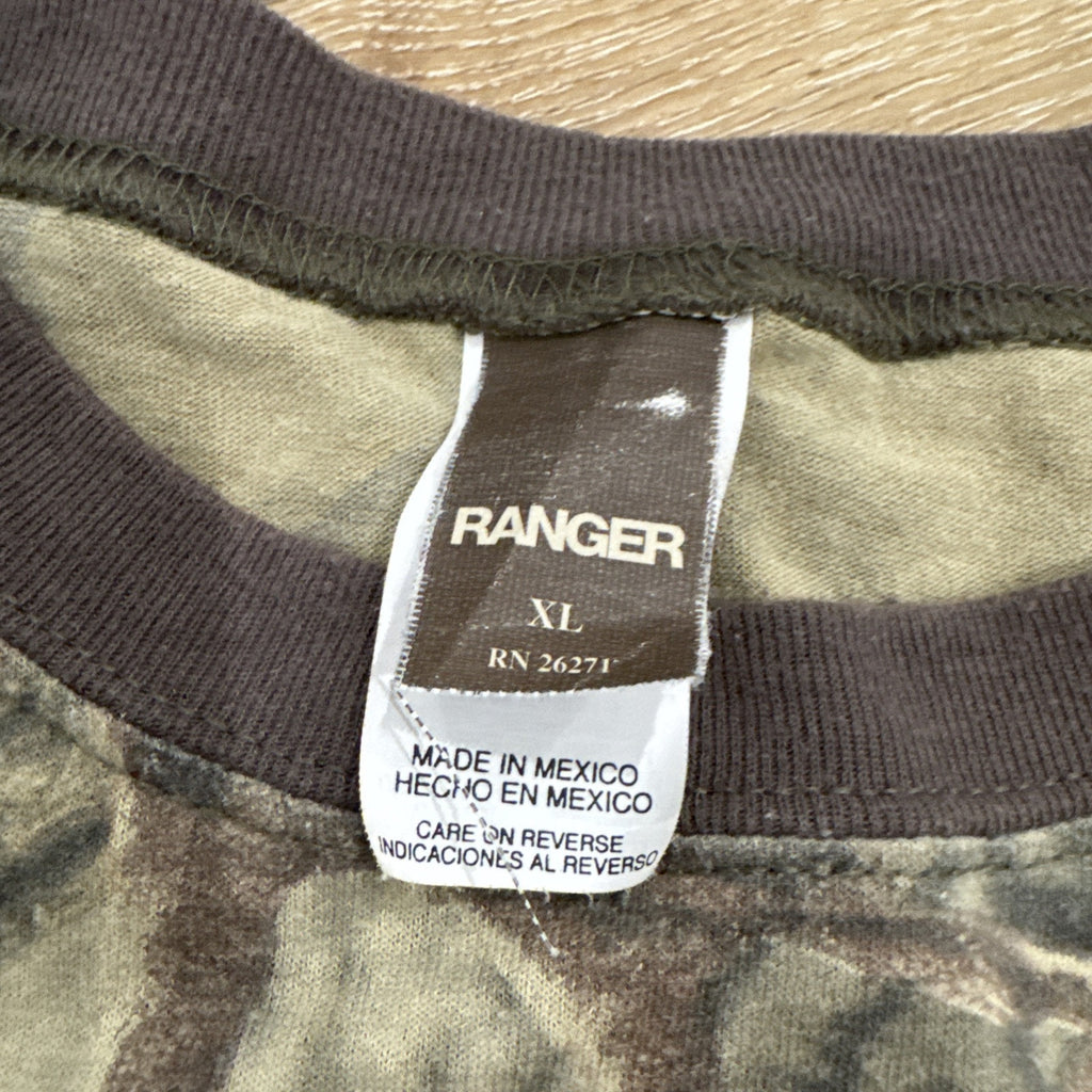 Realtree Camo Shirt Mens XL Hunting Outdoors 90s Vintage Ranger Mossy Oak