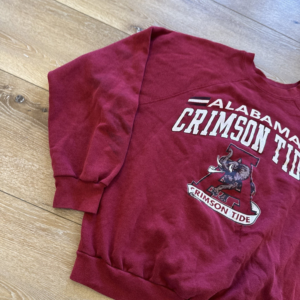 Vintage Alabama Crimson Tide Sweatshirt Mens XL Pullover Crewneck Red 90s