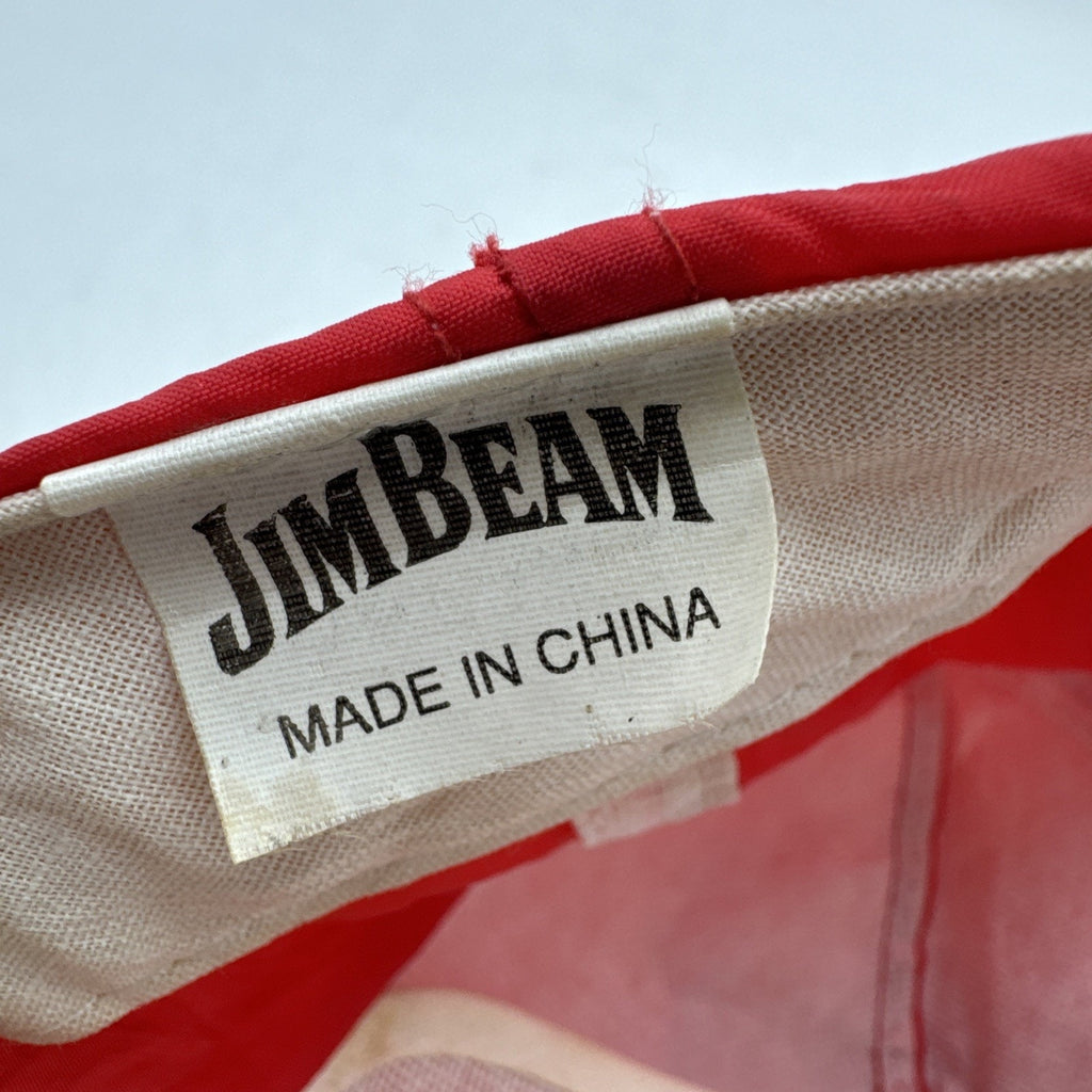 Jim Bean Hat Adults Red Snapback Cap Vintage 90s 80s Alcohol Bourbon Whiskey