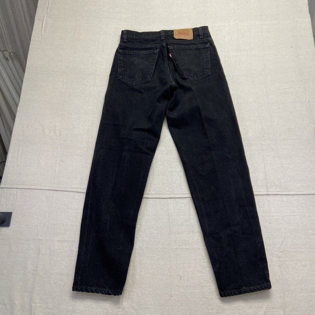 Vintage Levis 550 Jeans Mens 30 x 31 Black Relaxed Fit Straight Leg Denim 90s