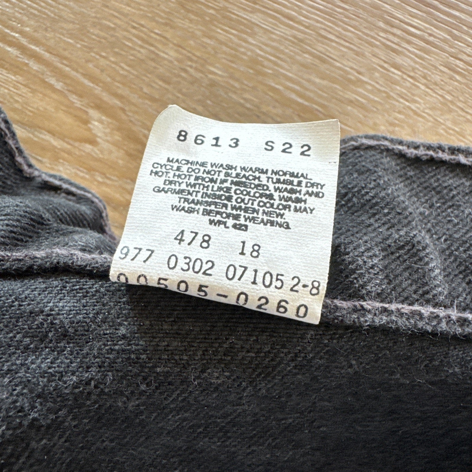 Vintage Levis 505 Jeans Mens 33 x 30 Black Denim 90s Regular Fit Straight