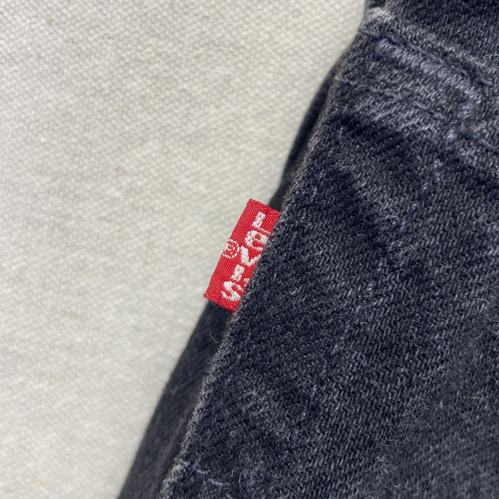Vintage Levis 550 Jeans Mens 30 x 31 Black Relaxed Fit Straight Leg Denim 90s