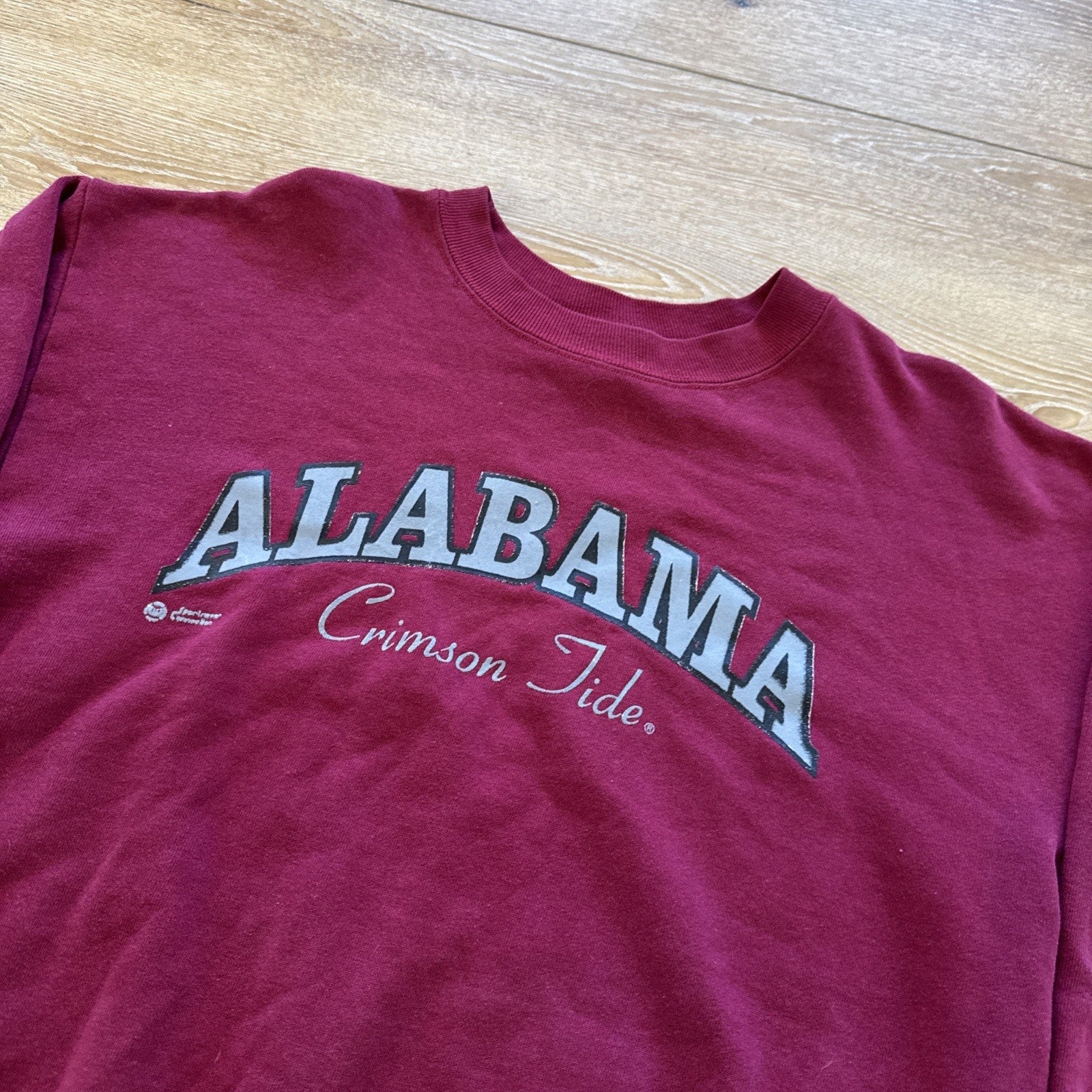 Vintage Alabama Crimson Tide Sweatshirt Mens L 90s Pullover Crewneck Red
