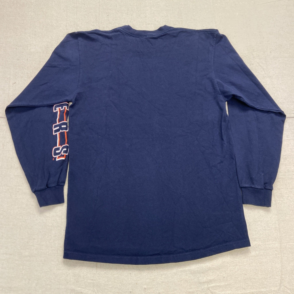 Vintage Auburn Tigers Shirt Mens M Blue Sleeve Spellout 90s War Eagle JanSport