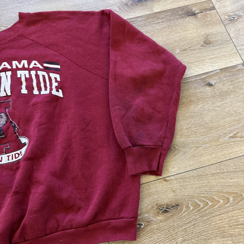 Vintage Alabama Crimson Tide Sweatshirt Mens XL Pullover Crewneck Red 90s