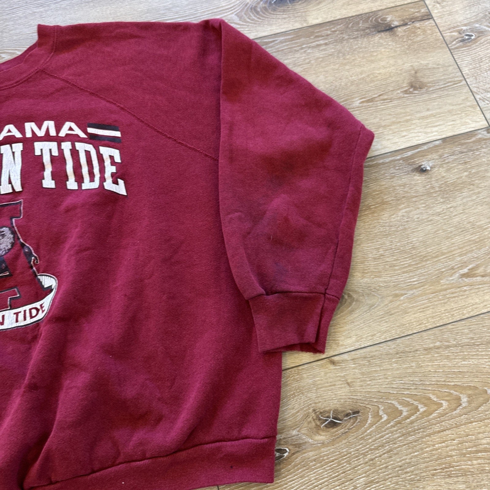 Vintage Alabama Crimson Tide Sweatshirt Mens XL Pullover Crewneck Red 90s