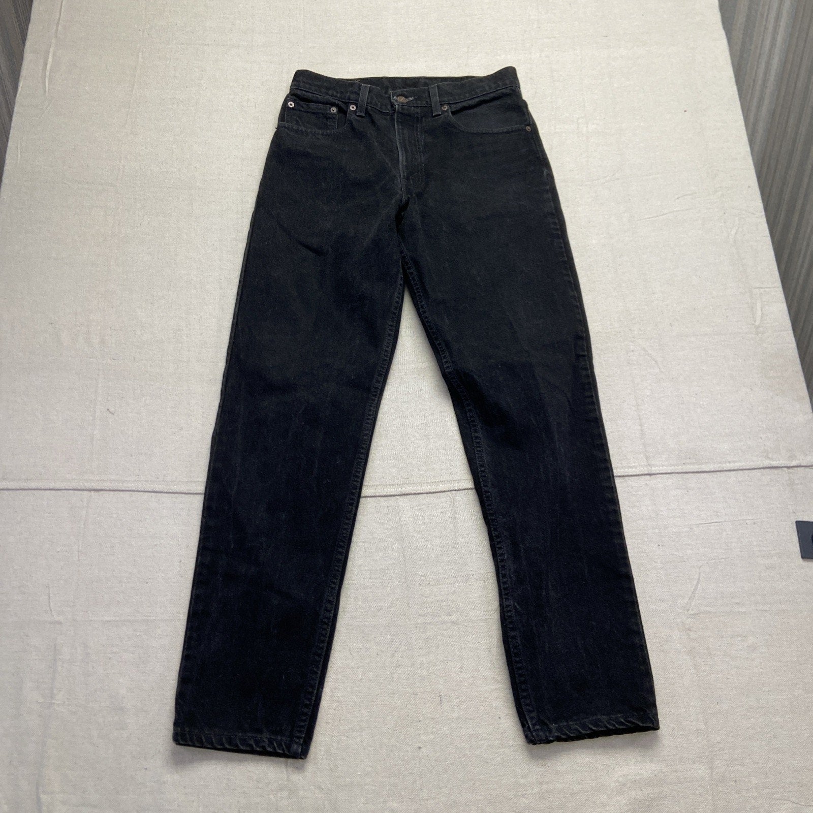 Vintage Levis 550 Jeans Mens 30 x 31 Black Relaxed Fit Straight Leg Denim 90s