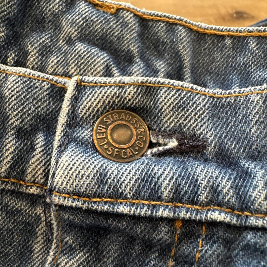 Vintage Levis 505 Jeans Mens 32 x 29 Denim Regular Fit Straight Leg Orange Tab