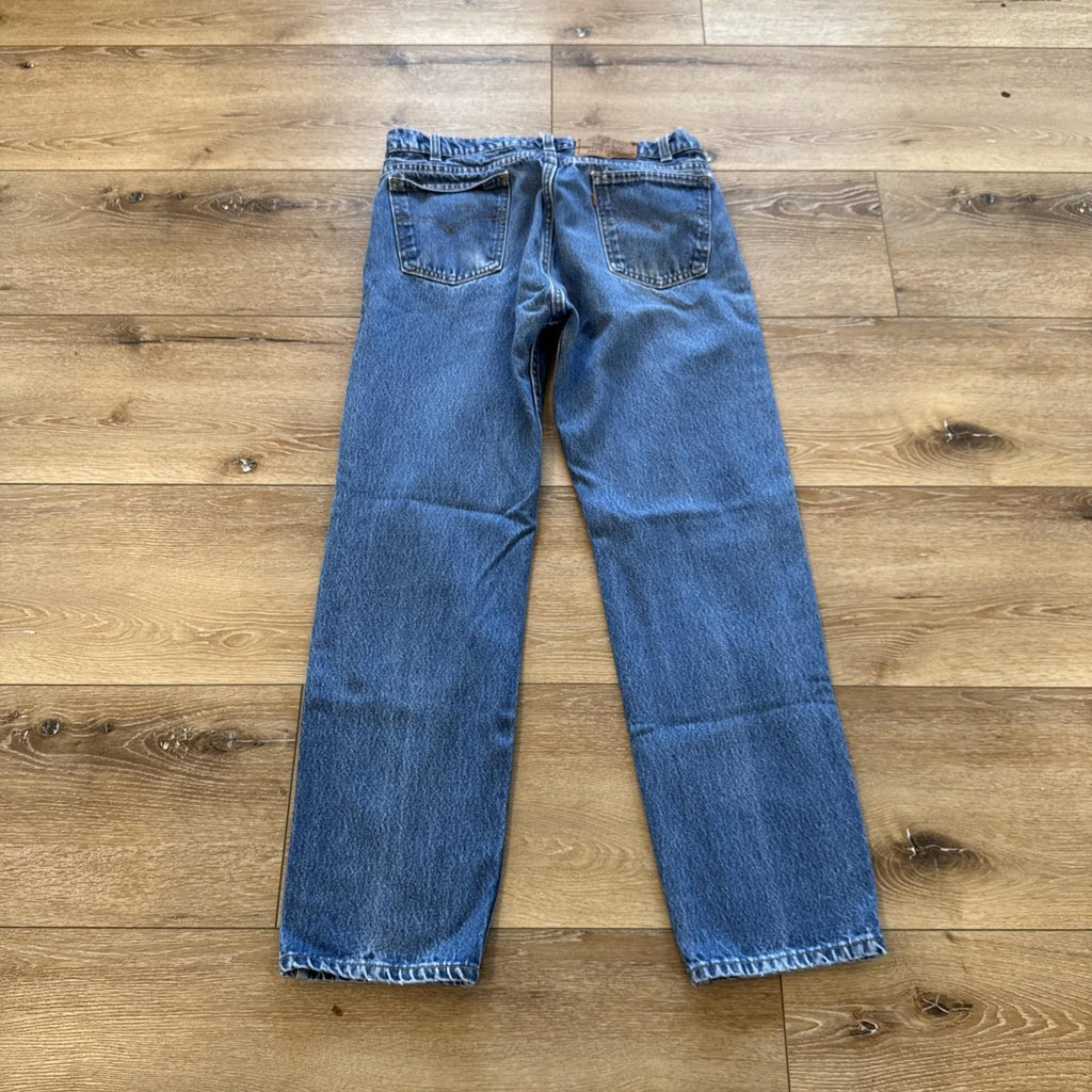 Vintage Levis 505 Jeans Mens 32 x 29 Denim Regular Fit Straight Leg Orange Tab