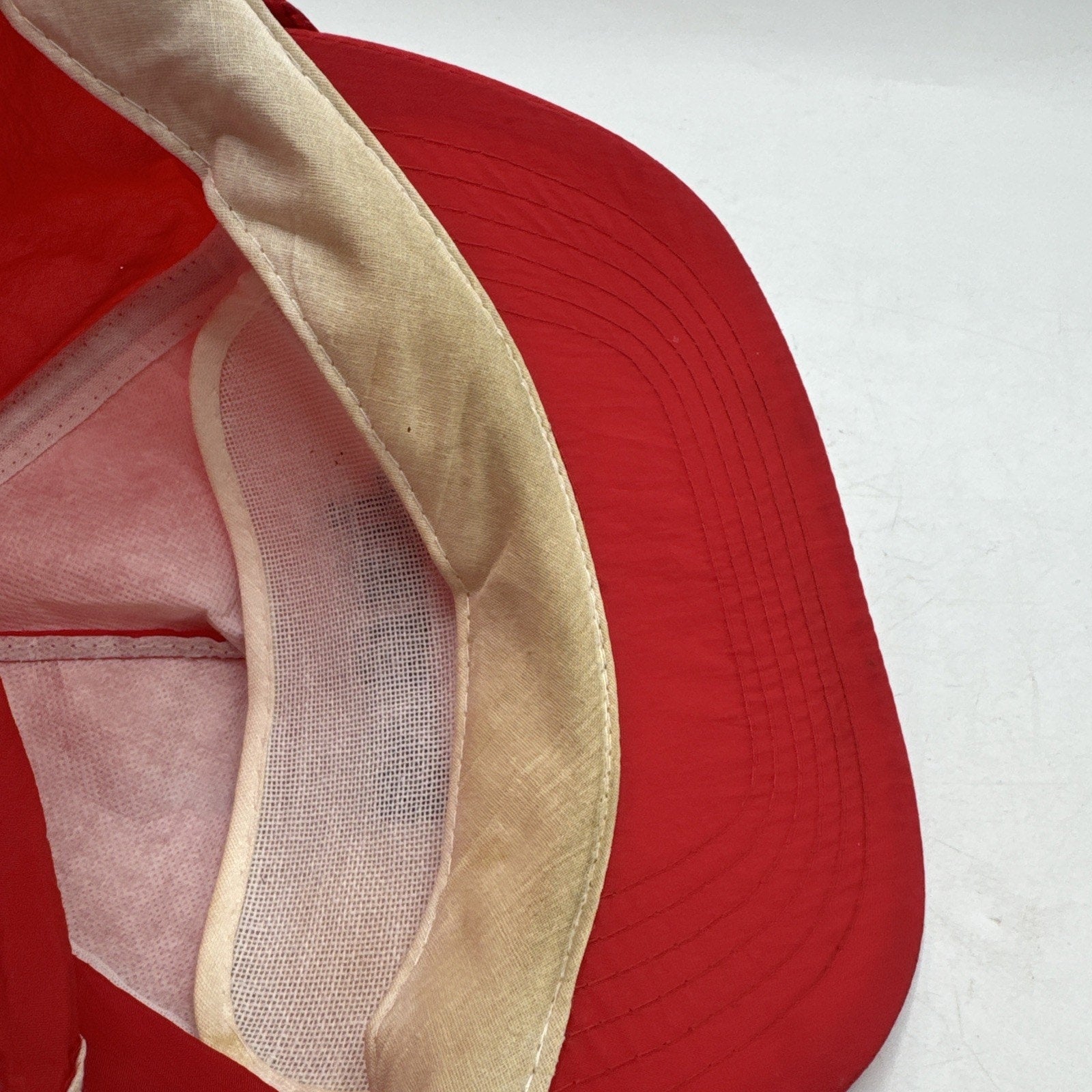 Jim Bean Hat Adults Red Snapback Cap Vintage 90s 80s Alcohol