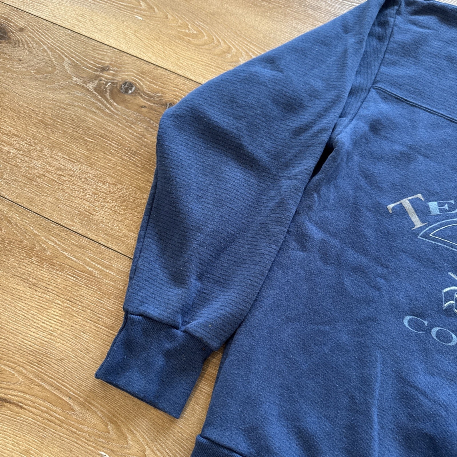 Telluride Colorado Sweatshirt Mens L Downhill Skiing 90s Blue Ski Jansport Vtg