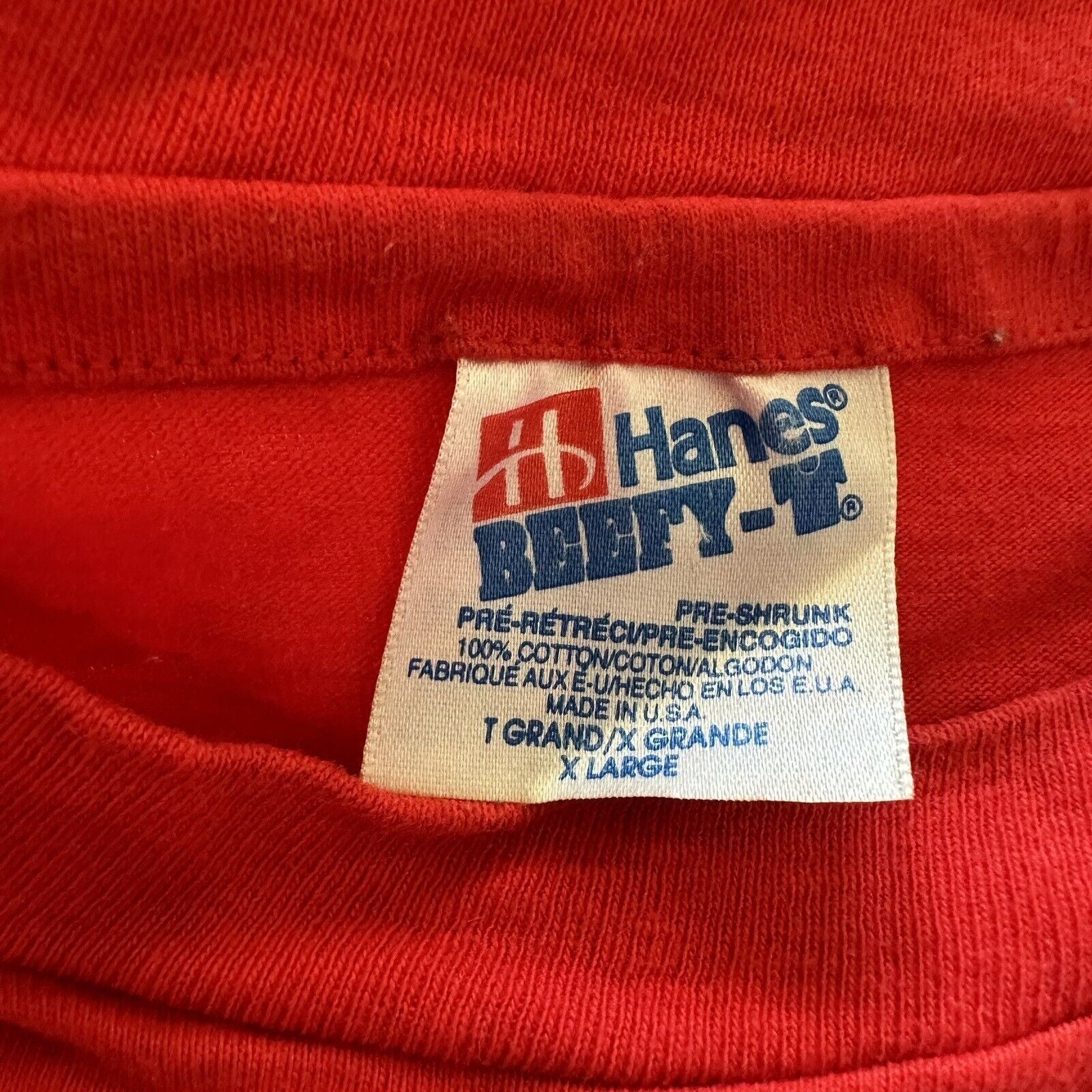 Vintage Mississippi Delta Shirt Mens XL Community College Red Cotton 90s