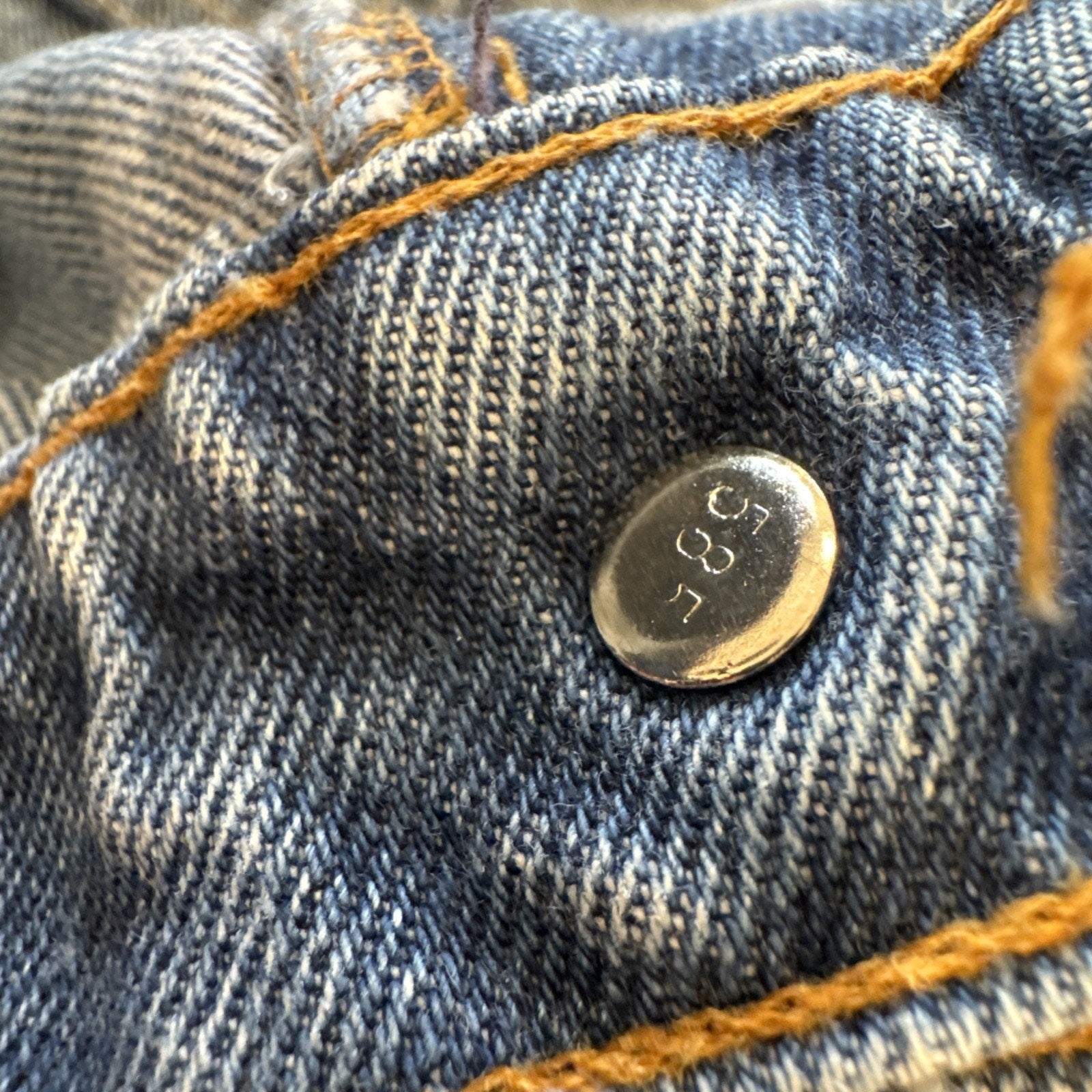 Vintage Levis 505 Jeans Mens 32 x 29 Denim Regular Fit Straight Leg Orange Tab