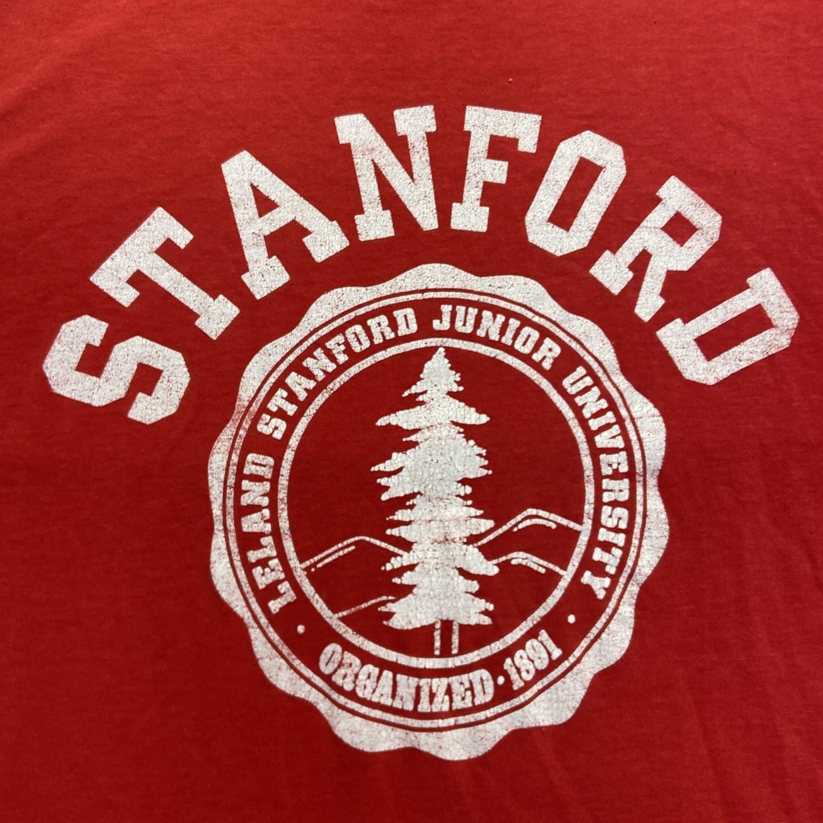 Vintage Stanford University Shirt Mens M Red Cardinals The Tree Logo 90s