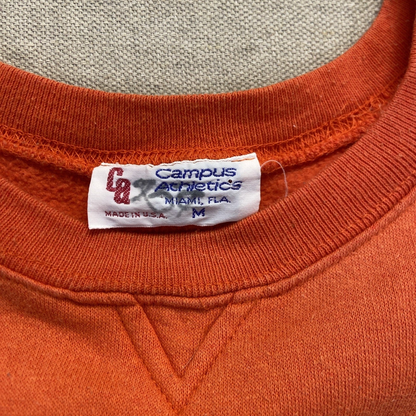 Vintage Auburn Tigers Sweatshirt Mens M Colorblock Fleece 90s Crewneck Pullover