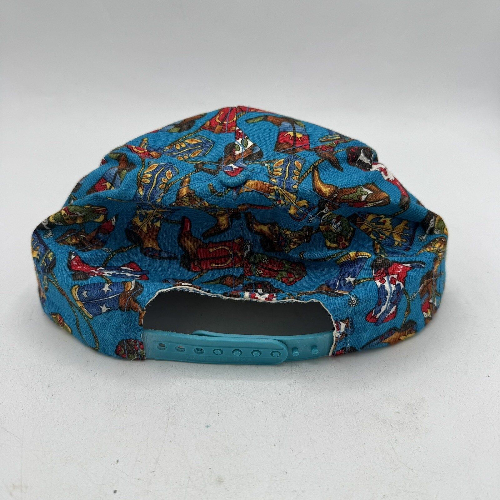 Cowboy Boots Hat Unisex Snapback AOP Western Rodeo Cap 90s Vintage