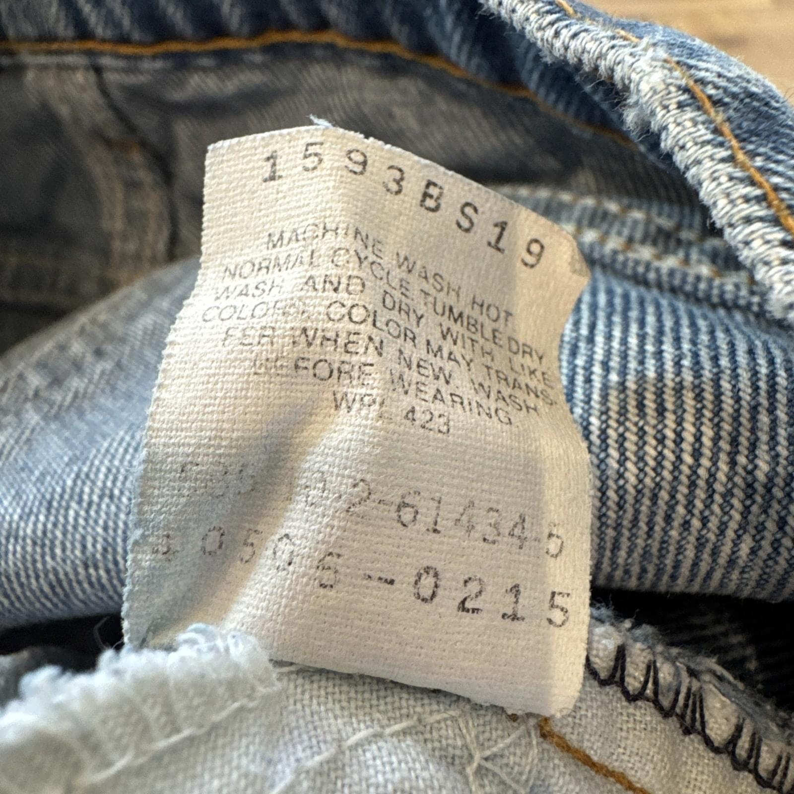 Vintage Levis 505 Jeans Mens 32 x 29 Denim Regular Fit Straight Leg Orange Tab