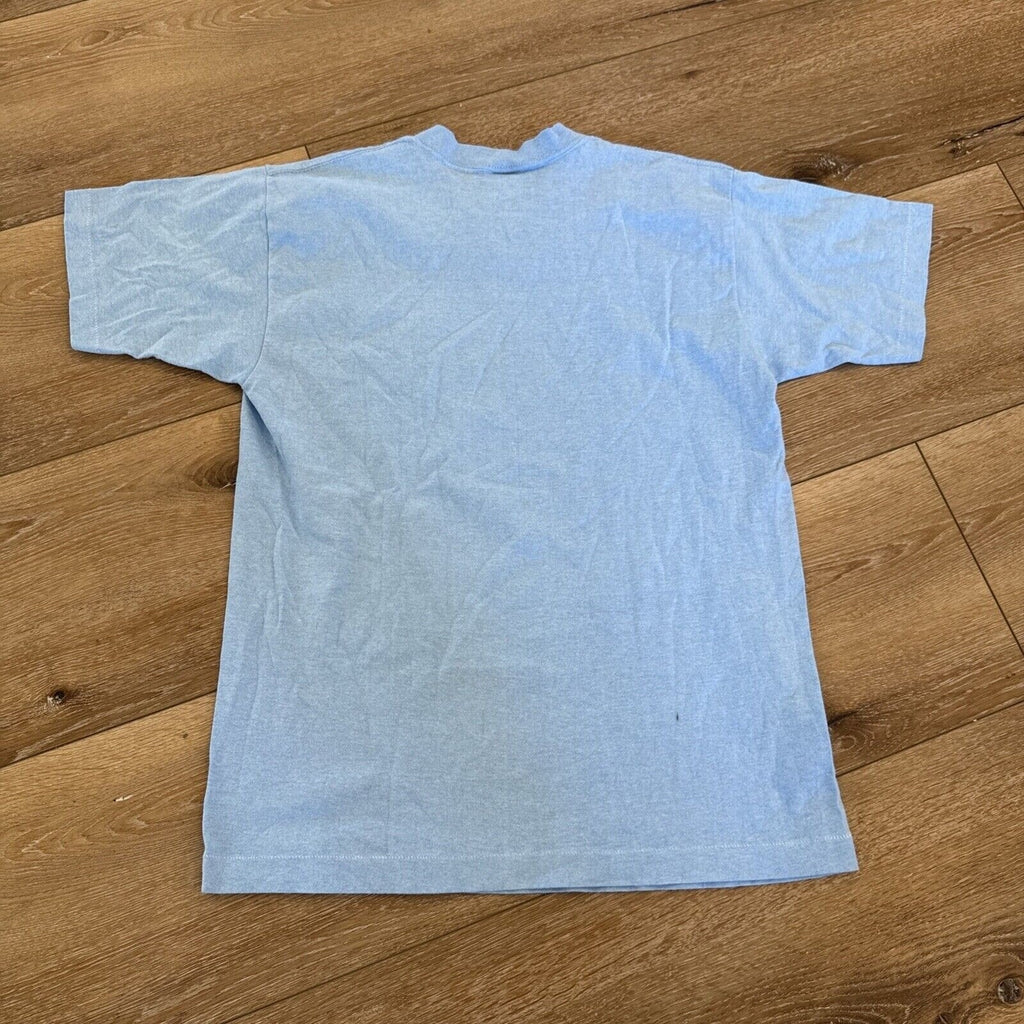 Vintage Seat Belt Shirt Mens S Blue 80s Retro Streetwear
