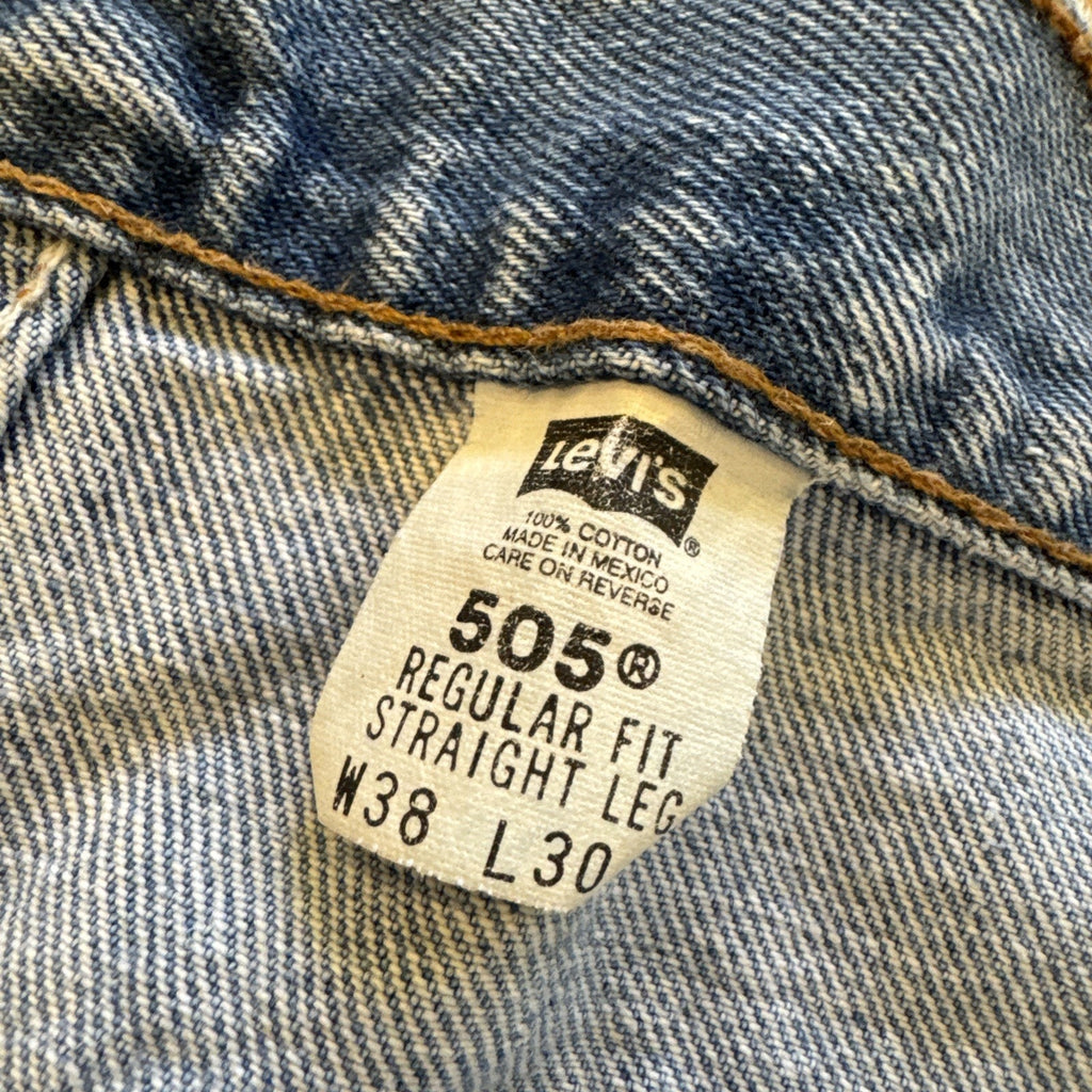 Vintage Levis 505 Jeans Mens 36 x 30 Denim Regular Fit Straight Leg 90s