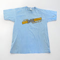 Vintage Seat Belt Shirt Mens S Blue 80s Retro Streetwear