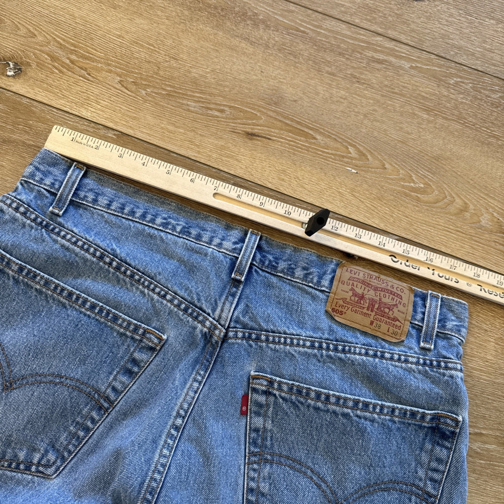 Vintage Levis 505 Jeans Mens 36 x 30 Denim Regular Fit Straight Leg 90s