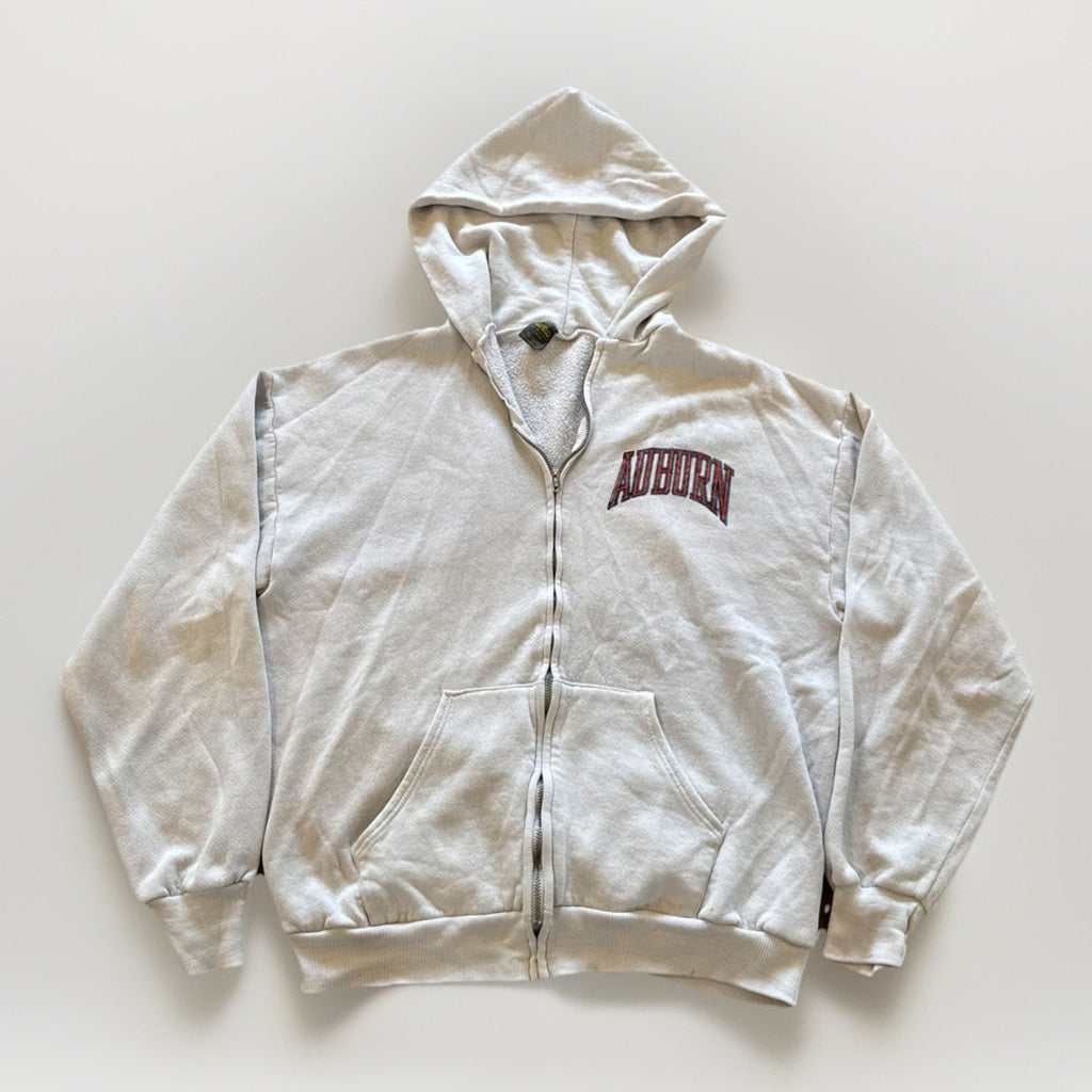 Vintage Auburn Tigers Sweatshirt Mens S White Cotto Fleece Hoodie 80s War Eagle