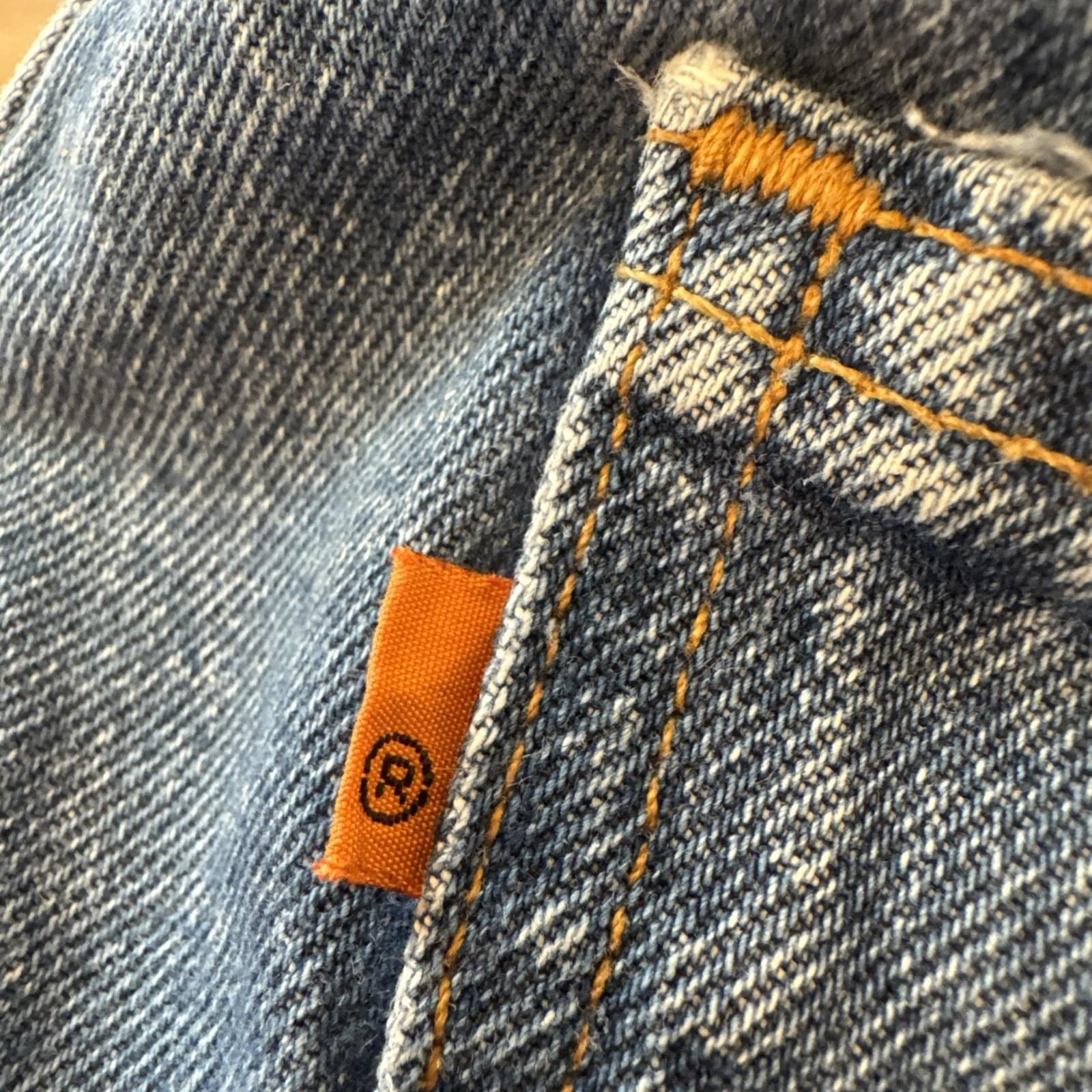 Vintage Levis 505 Jeans Mens 32 x 29 Denim Regular Fit Straight Leg Orange Tab