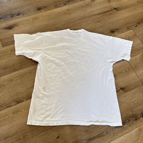 Lone Star Beer Shirt Mens XL Armadillo Amber White Distressed 90s Vintage