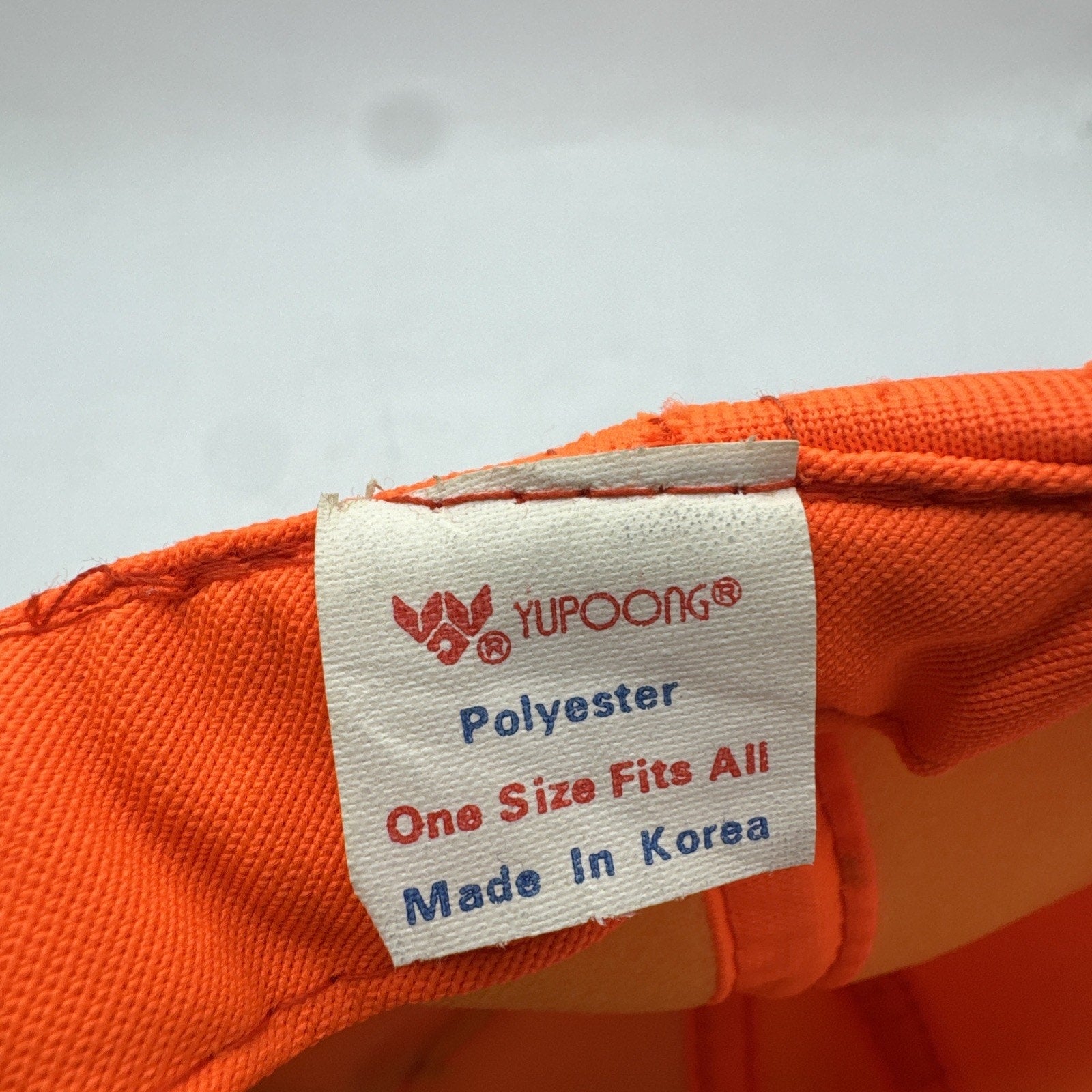 Vintage Trucker Hat Adults WOW Patch Hunting 80s 90s Safety Orange