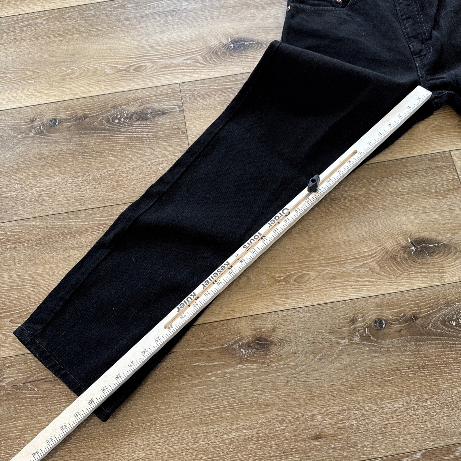 Vintage Levis 505 Jeans Mens 33 x 30 Black Denim 90s Regular Fit Straight