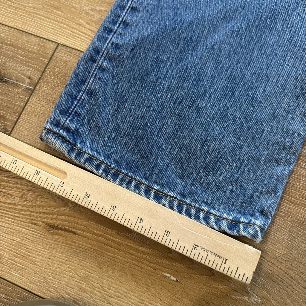 Vintage Levis 501 Jeans Mens 32 x 32 Denim 90s Button Fly Straight Leg