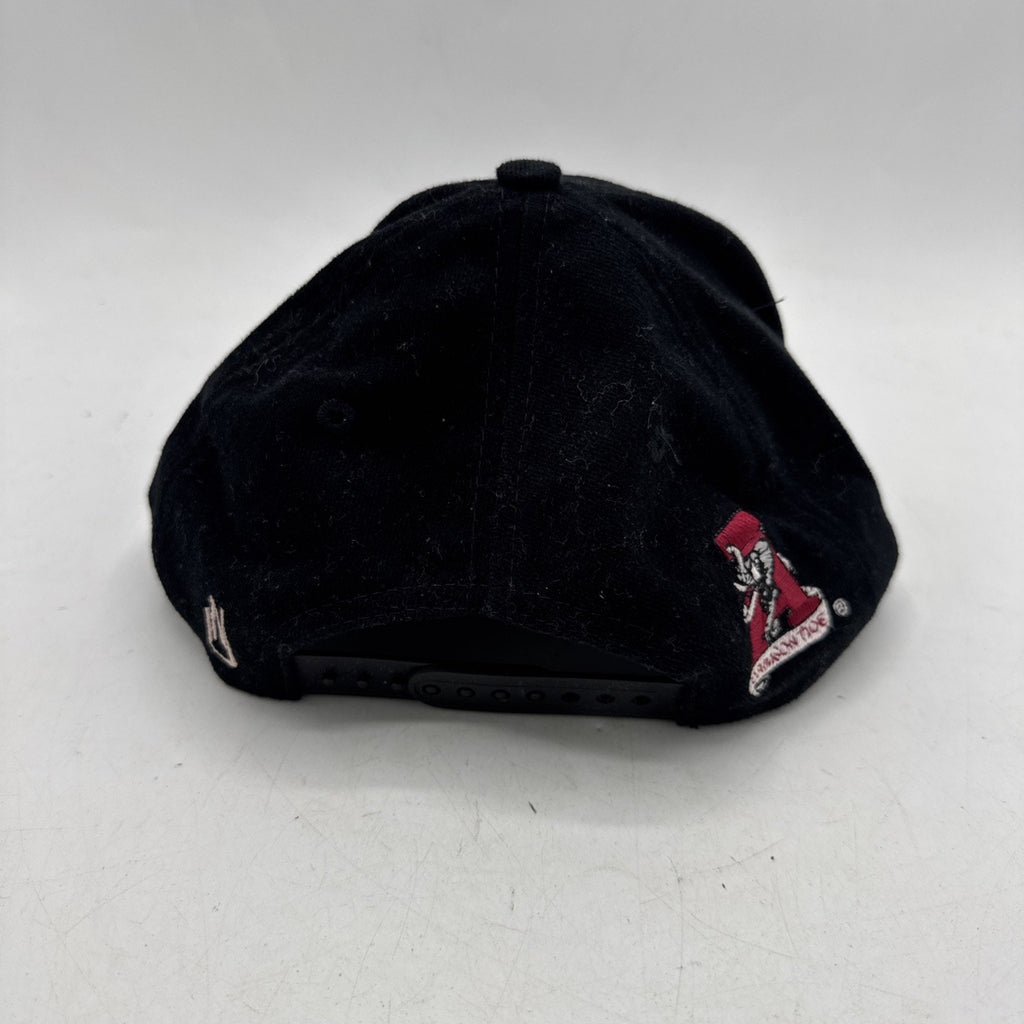 Vintage Alabama Crimson Tide Hat Adults Snapback Bama 90's Cap Nu Image Black