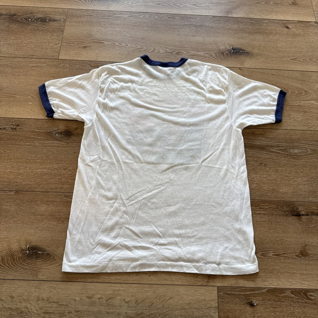 Vintage Auburn Tigers Shirt Mens M Ringer Tee 80s War Eagle