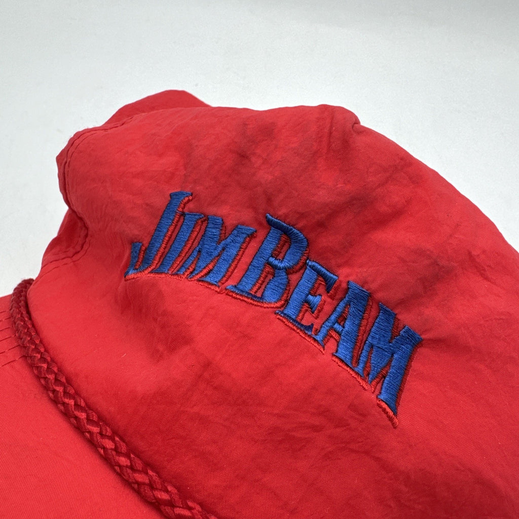 Jim Bean Hat Adults Red Snapback Cap Vintage 90s 80s Alcohol Bourbon Whiskey