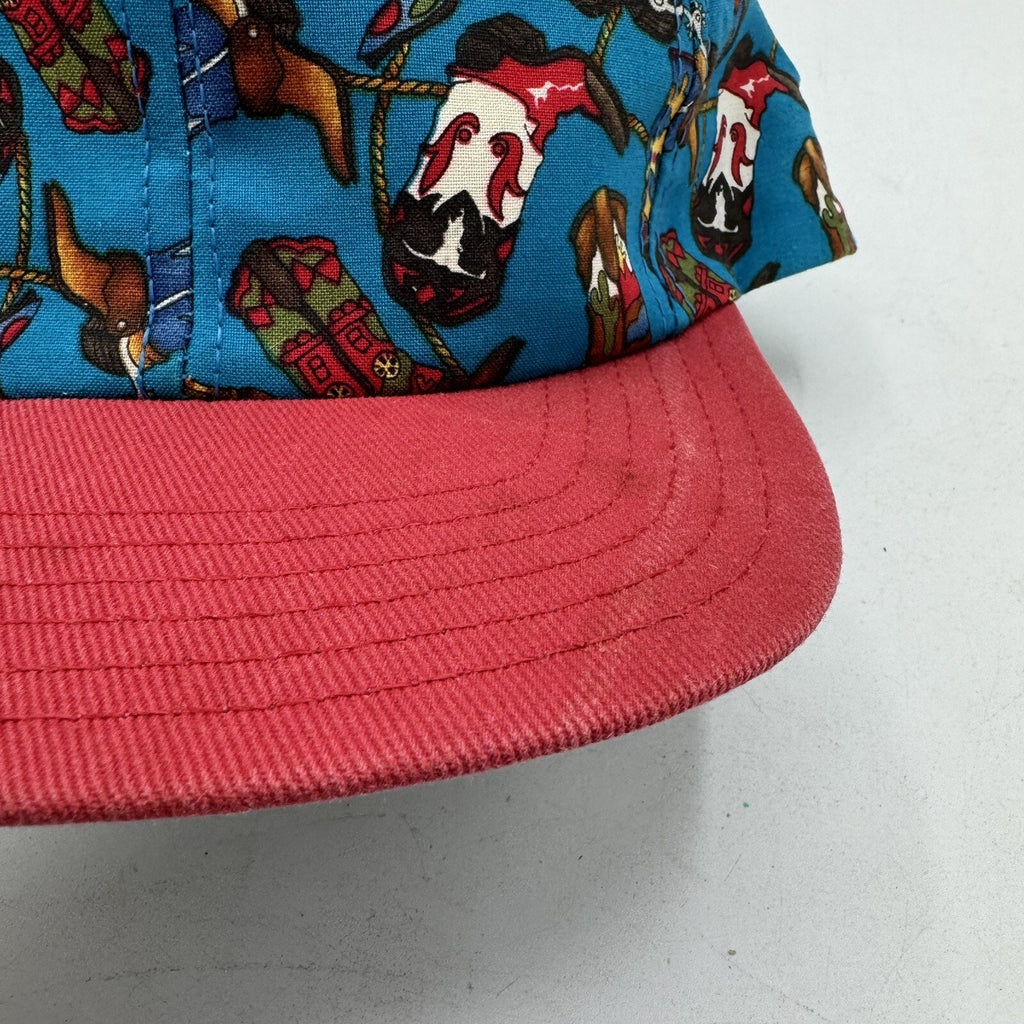 Cowboy Boots Hat Unisex Snapback AOP Western Rodeo Cap 90s Vintage