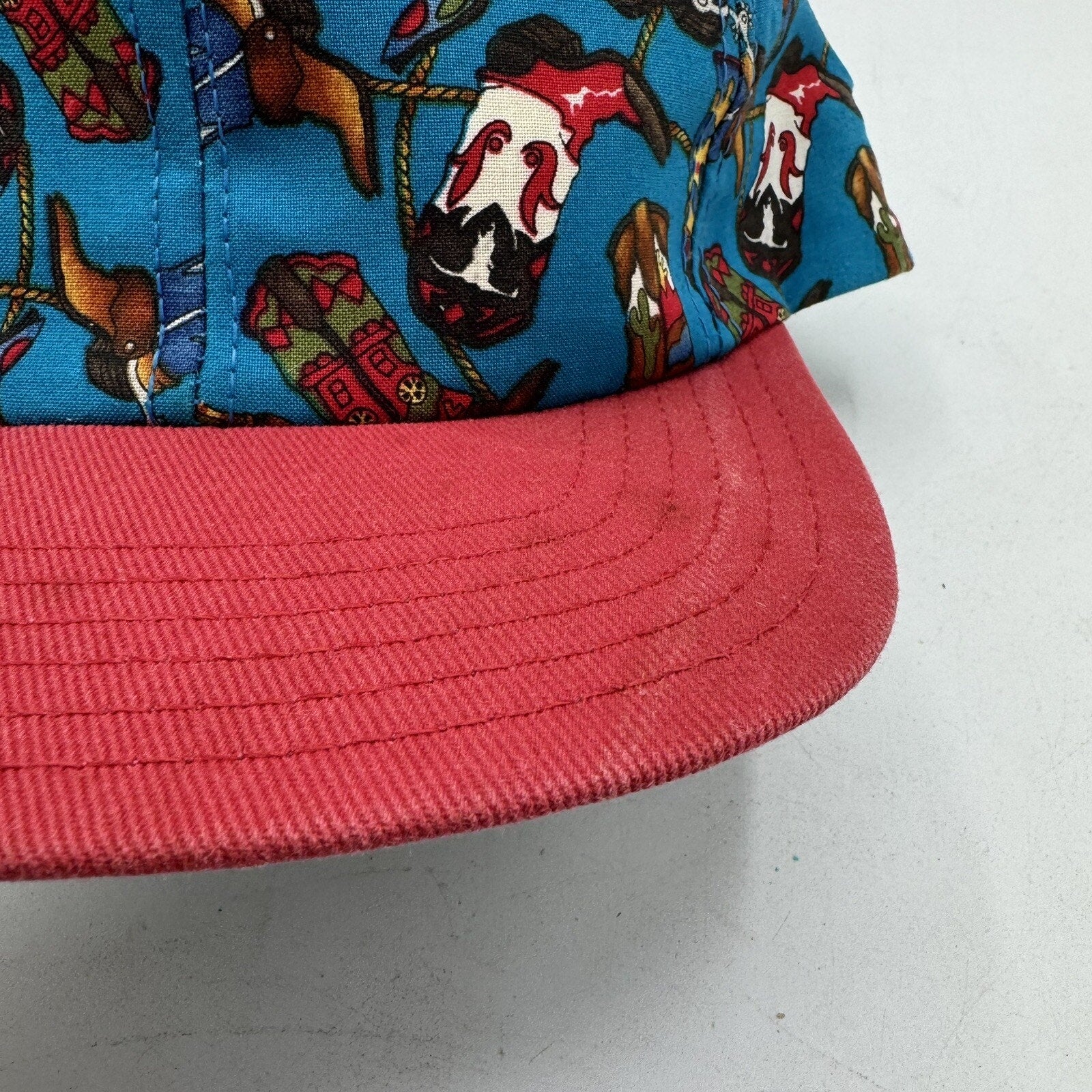 Cowboy Boots Hat Unisex Snapback AOP Western Rodeo Cap 90s Vintage