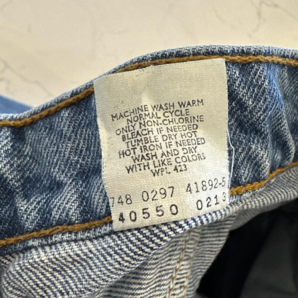 Vintage Levis 550 Jeans Mens 32 x 34 Relaxed Fit Denim Tapered Leg Orange Tab