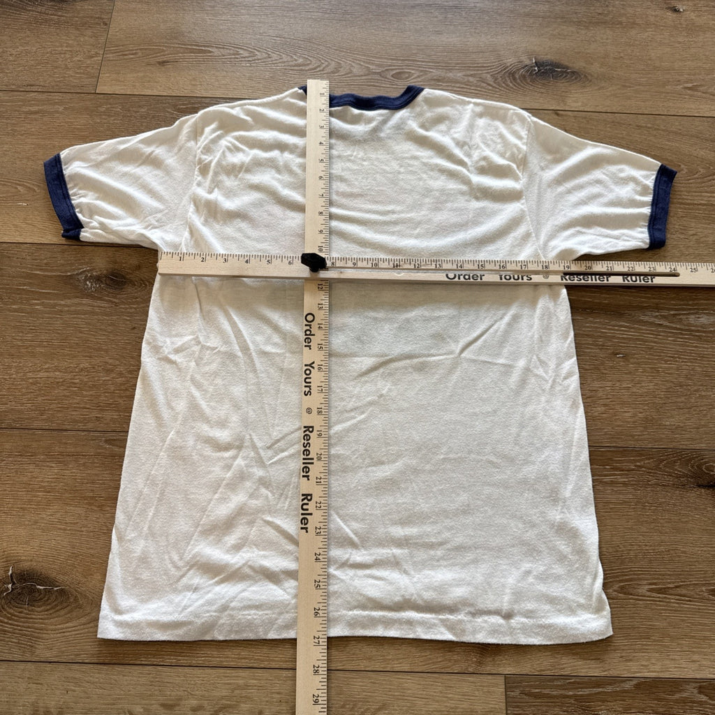 Vintage Auburn Tigers Shirt Mens M Ringer Tee 80s War Eagle